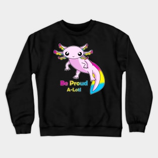 Pan Pride Axolotl Crewneck Sweatshirt